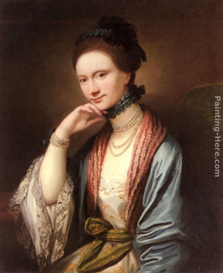 Benjamin West Portrait of Ann Barbara Hill Medlycott (1720-1800)